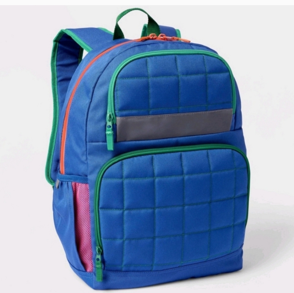 Kids' Novelty 17" Backpack Quilted Blue - Cat & Jack